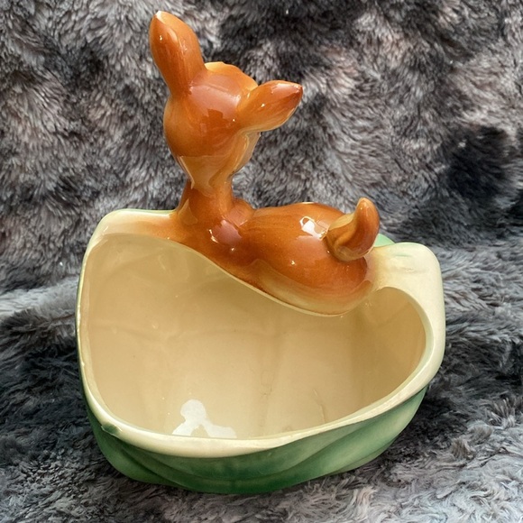 Vintage Deer Ceramic Planter - Green and Brown - Picture 9 of 16